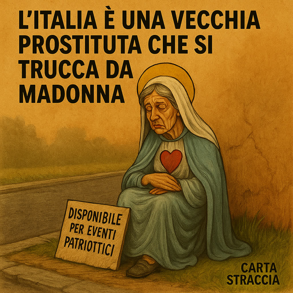 L’Italia è una vecchia prostituta che si trucca da Madonna